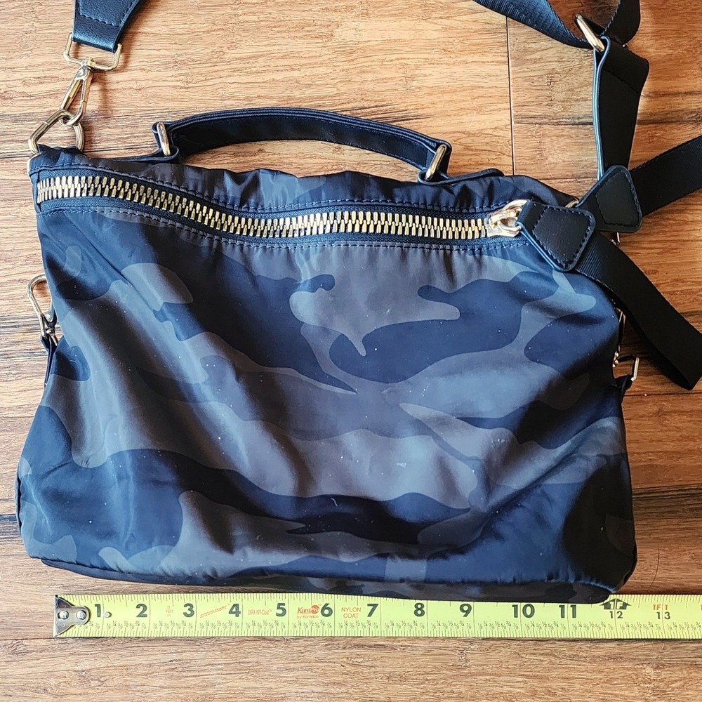 Elite Edge Green Camo Messenger Bag‎ Nylon Multi-Pocket Crossbody Travel